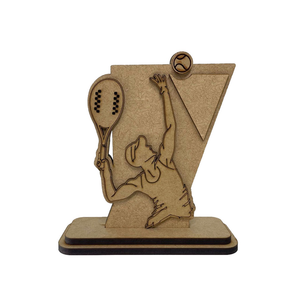 2 Troféus em mdf para Torneio de Beach Tennis Masculino 1444
