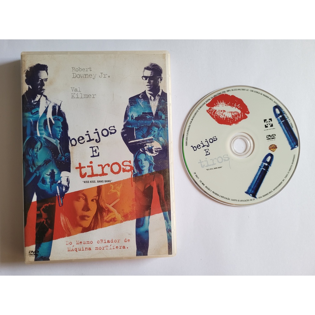 DVD BEIJOS E TIROS ORIGINAL ROBERT DOWNEY JR