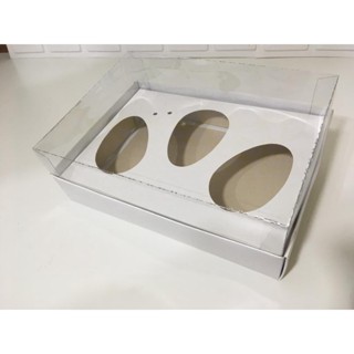 Caixa Ovo de Pascoa de Colher Trio Duo Regulável 250/350/500g Coração 10un