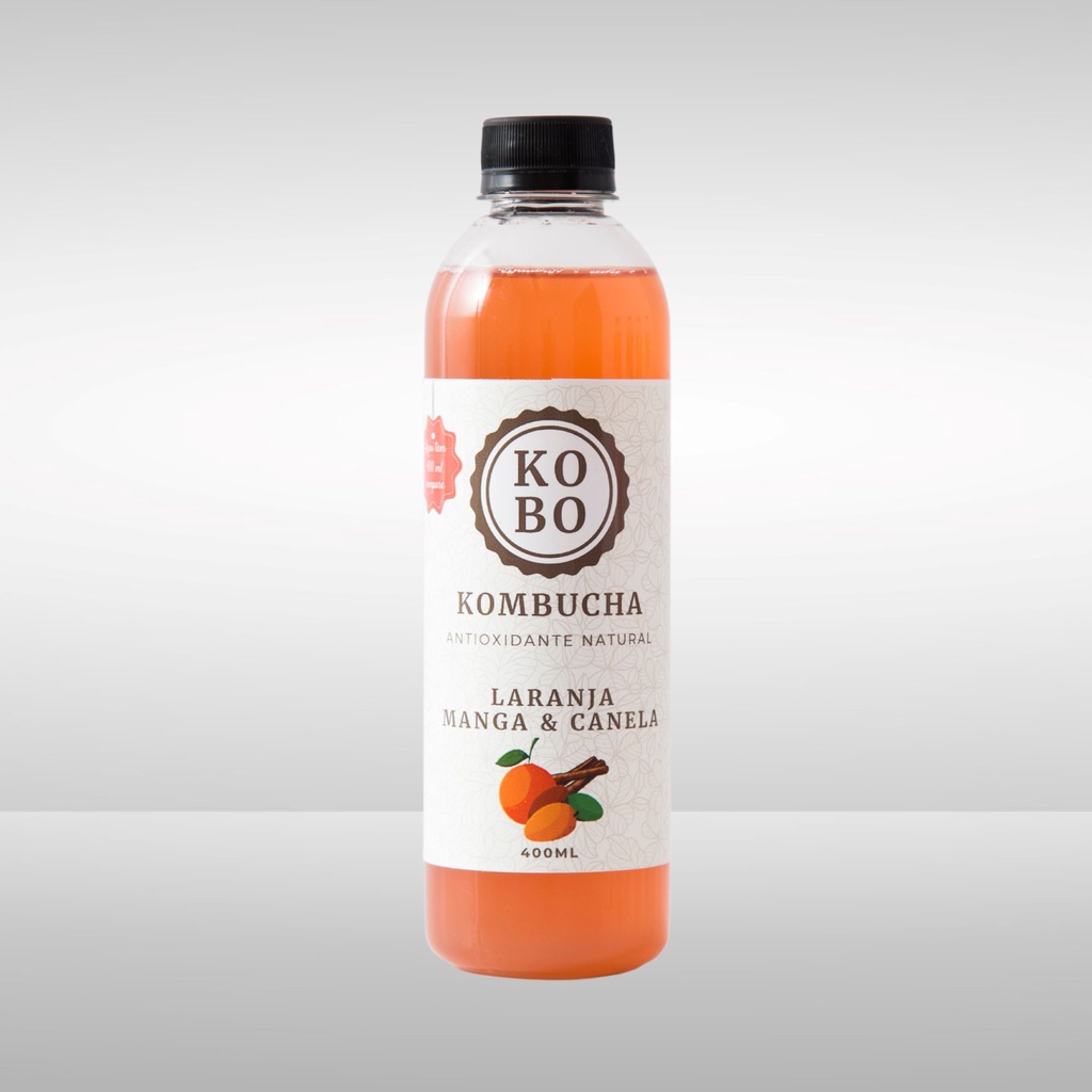 Kombucha 400 ml de Laranja, Manga e Canela Kobo