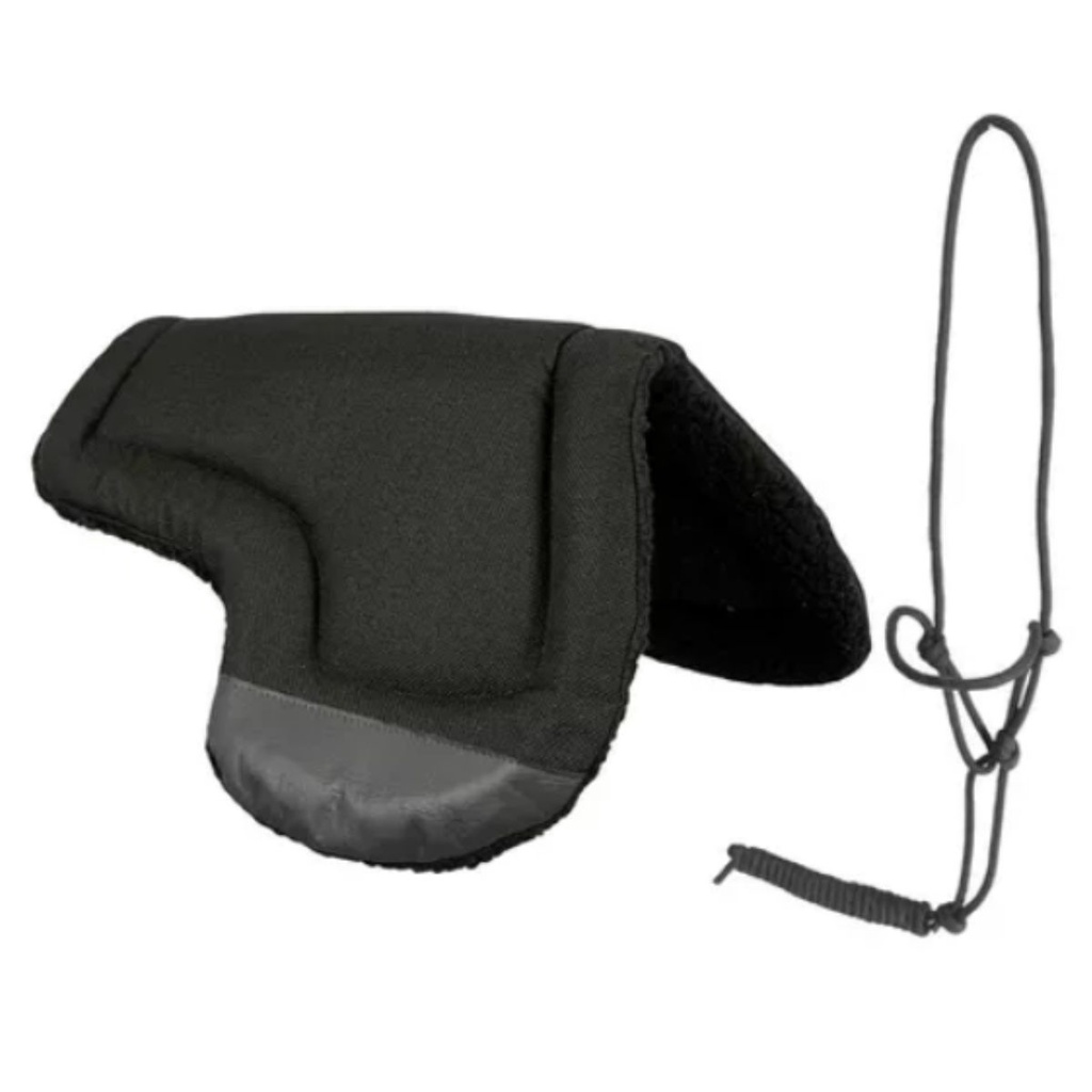 Manta Meia Aba Para Selas E Cabresto De Nós Preto