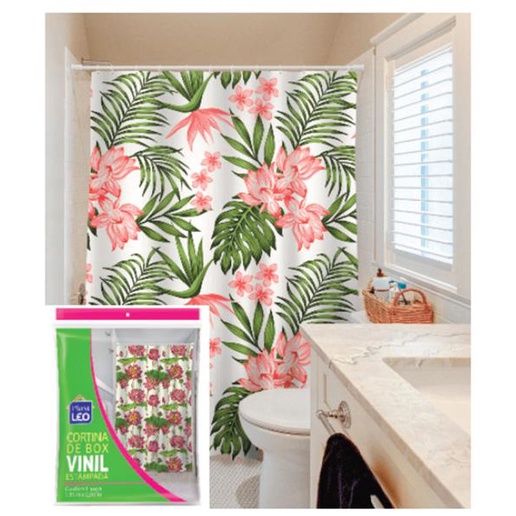 Cortina P/ Box Vinil Estampada - 1,35x2,00 Mts