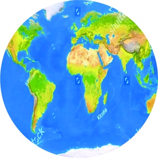 Painel redondo de festa em tecido mapa mundi 1,50m x 1,50m com elástico em Oferta na Shopee