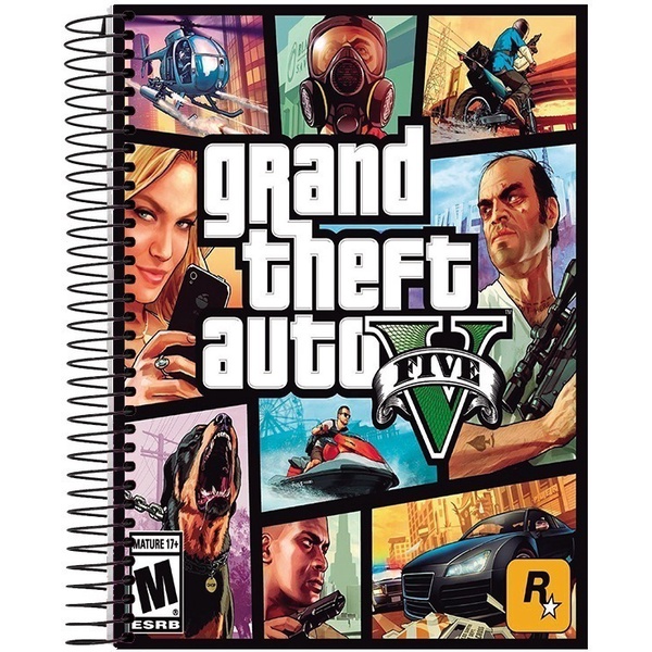Caderno GTA 10 Matérias 200 Folhas Universitário em Oferta na Shopee