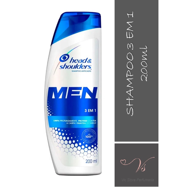 Shampoo Anticaspa 200ml Head & Shoulders Men 3 em 1