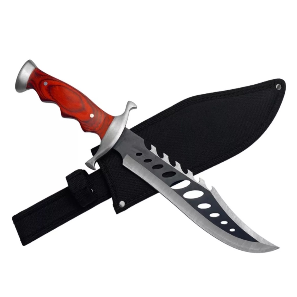 Facão Rambo Viking C/ Boa Pegada Afiado Barato Selvagem