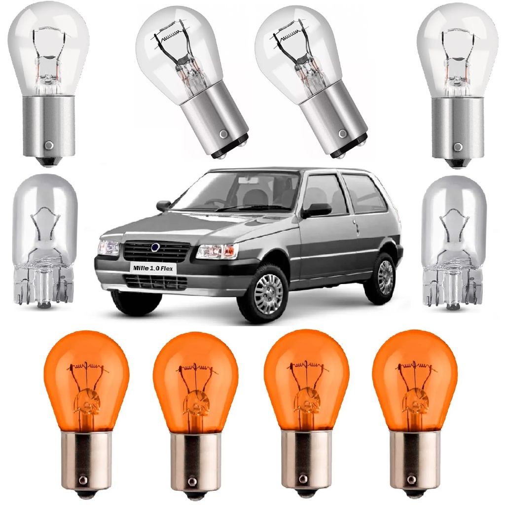 Lâmpadas Fiat Uno Lanterna Traseira Pisca Seta Ré Freio em Oferta na Shopee