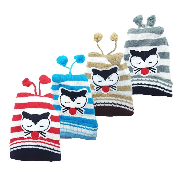 Kit 2 Touca Gorro Infantil Menina Menino Térmica para Frio Inverno Conforto Com PomPom