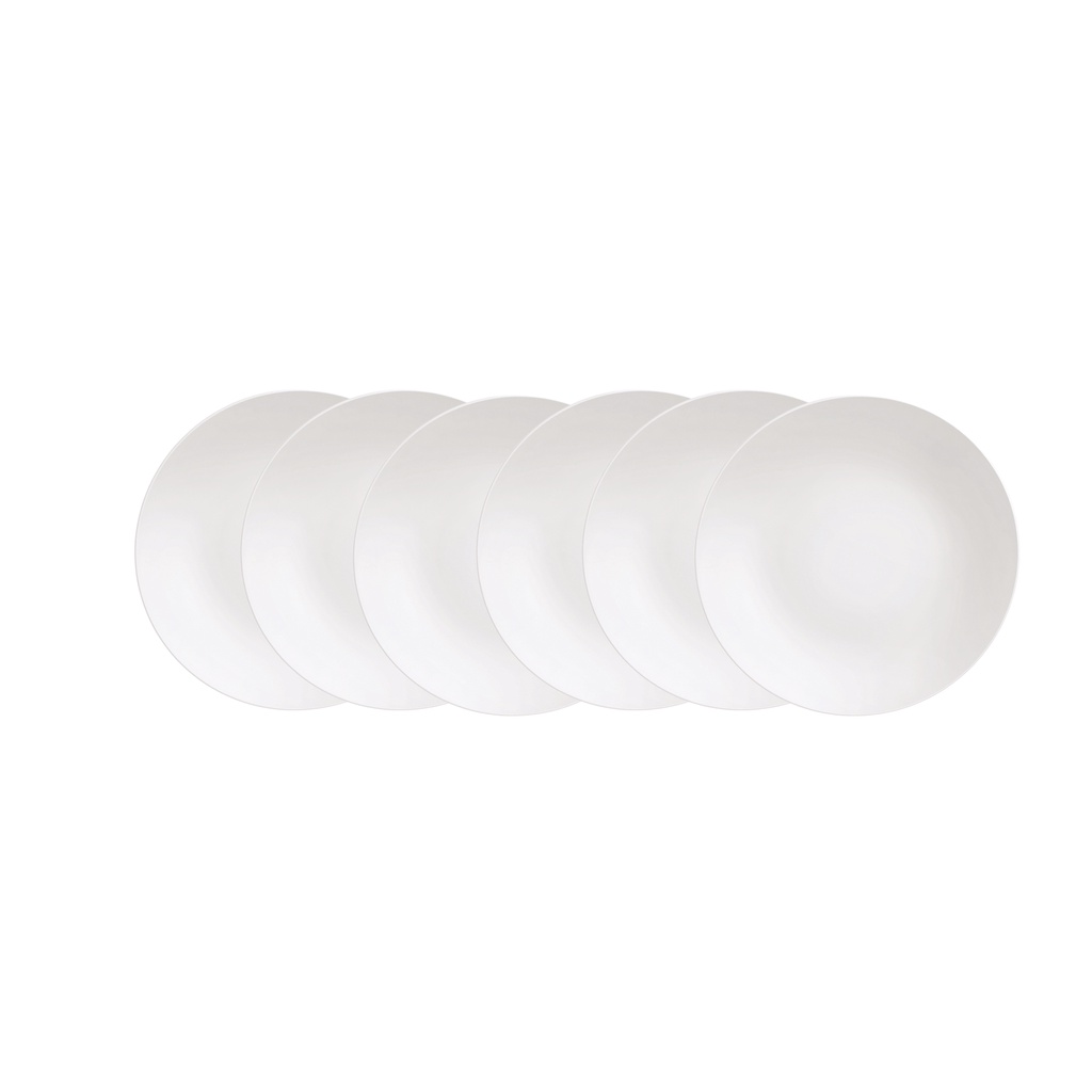 Jogo De Pratos Rasos Tramontina Porcelana Leonora 25cm 6 Pçs