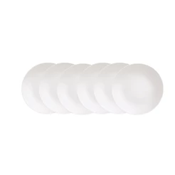 Jogo De Pratos Rasos Tramontina Porcelana Leonora 25cm 6 Pçs