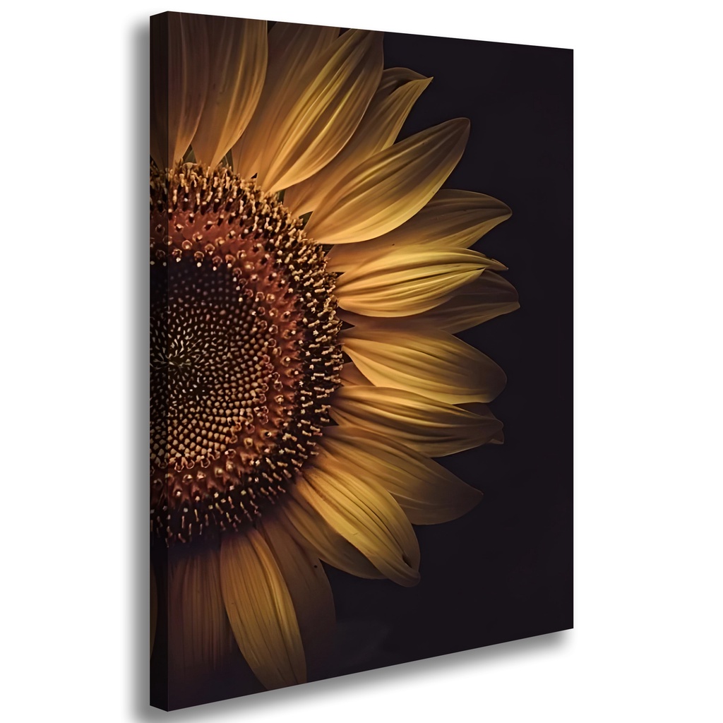 Quadro Decorativo Girassol Luxo Tela Grande 90x60cm Promoção em Oferta na Shopee