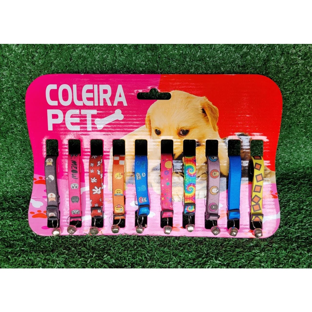 Coleiras Pet para Gato e Cachorro Pequeno Porte , COM ou SEM a Cartela. em Oferta na Shopee