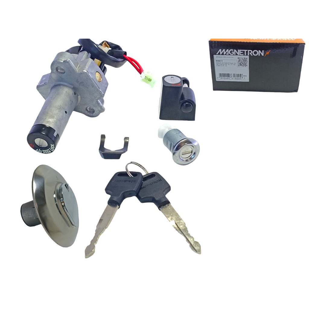 Chave Ignição Cg 150 Titan 2004 2005 2006 2007 2008 (4 Peças) em Oferta na Shopee