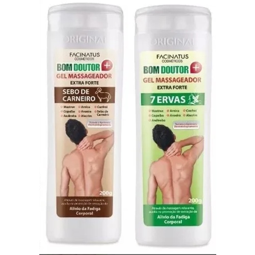 Kit Facinatus - Sebo De Carneiro + 7 Ervas Gel Para Dor Bom Doutor