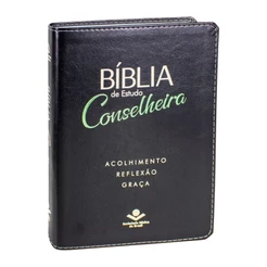 Bíblia de estudo Conselheira | NAA | Luxo Verde e Preta