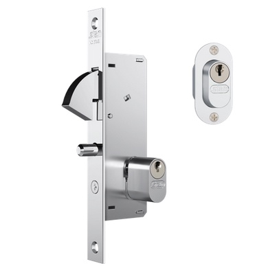 Fechadura 940 porta de correr INOX STAM em Oferta na Shopee