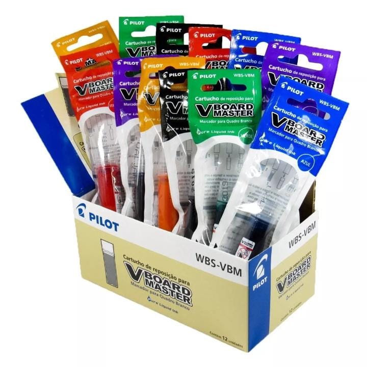 Refil de Tinta WBS-VBM Para Marcador De Quadro Branco WBM-A V-Board Master Pilot em Oferta na Shopee