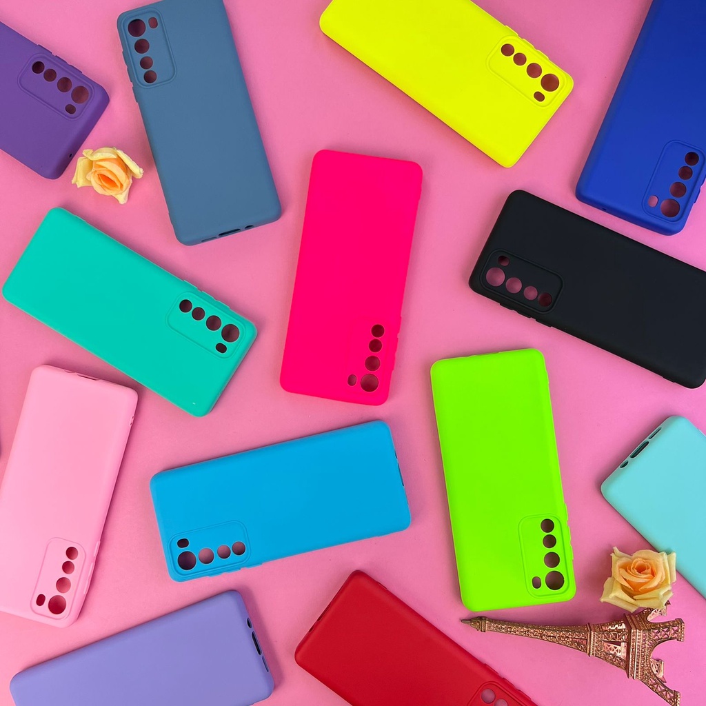 Capinha Para Motorola Moto Edge 5G / Capa Case Silicone Aveludada Colorida Forrada (CF26) em Oferta na Shopee