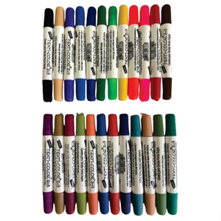 Caneta Marcador para Tecido Roupas Texti Ponta Dupla em Oferta na Shopee