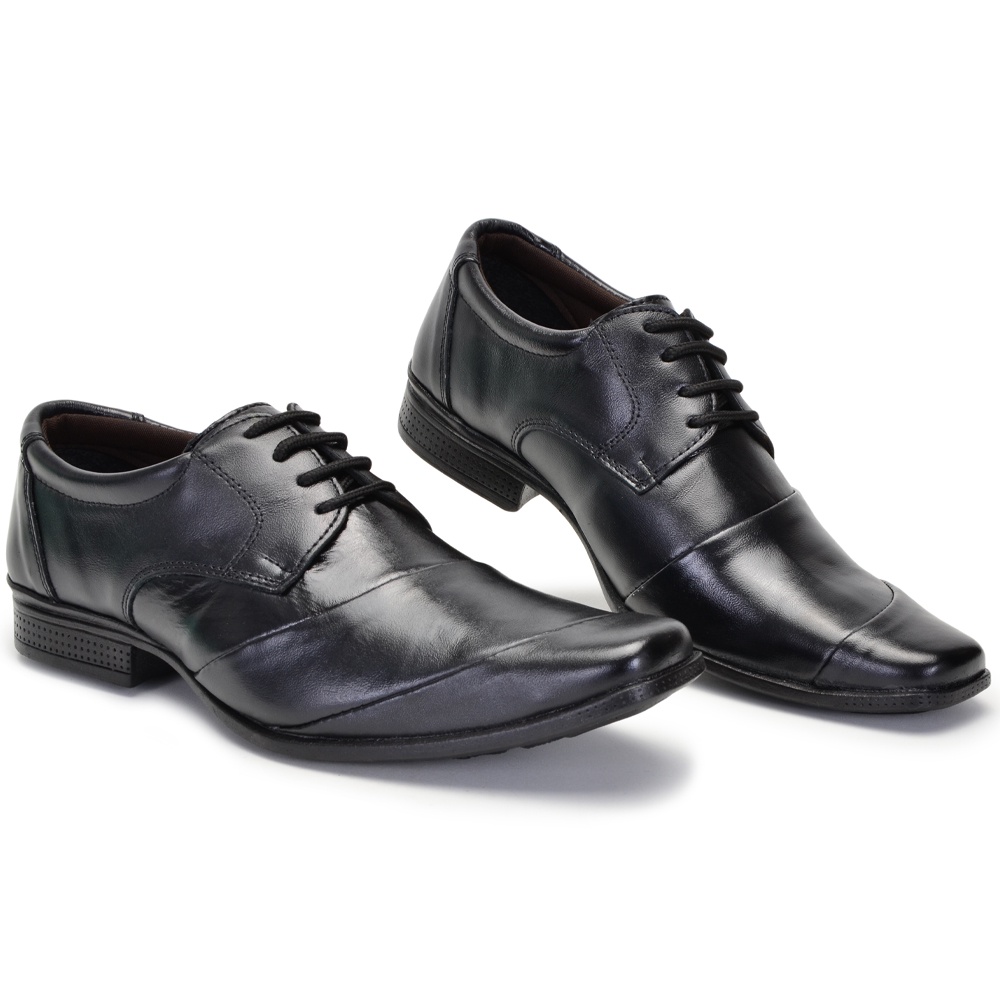 Sapato Social Masculino Couro Legítimo De Cadarço Para Trabalho em Oferta na Shopee