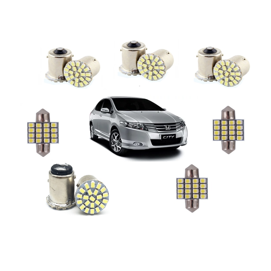 Kit Led Setas Re Teto Freio e lanterna Honda City 2009 2010 2011 2012 2013 em Oferta na Shopee