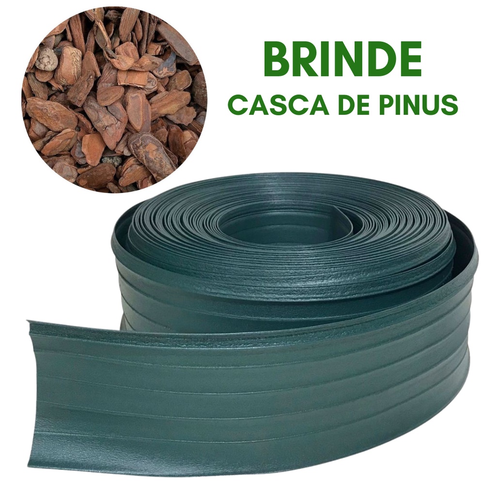 Limitador de Grama Separador de Jardim Divisor + Casca Pinus em Oferta na Shopee