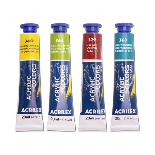 Tinta Acrílica para tela 20ml Acrilex Tinta Acrílica para tela 20ml Acrilex
