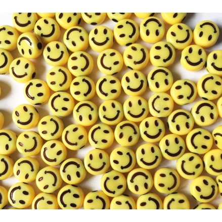 Smile Amarelinho Miçanga Entremeio 50 ou 100 unidades