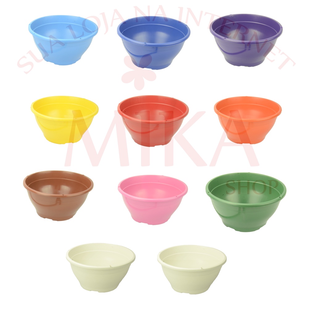 Vaso Cuia Tamanho 21 Colorido de 2 Litros Para Decoração de Casa e Jardinagem Suculentas e Cactos