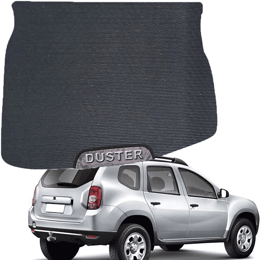 TAPETE EMBORRACHADO PARA PORTA MALA MALAS ESPECIFICO DO CARRO DUSTER 2011 A 2023