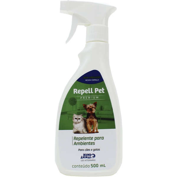 Premium Repell Pet 500ml Repelente para Cães e Gatos Mundo Animal em Oferta na Shopee