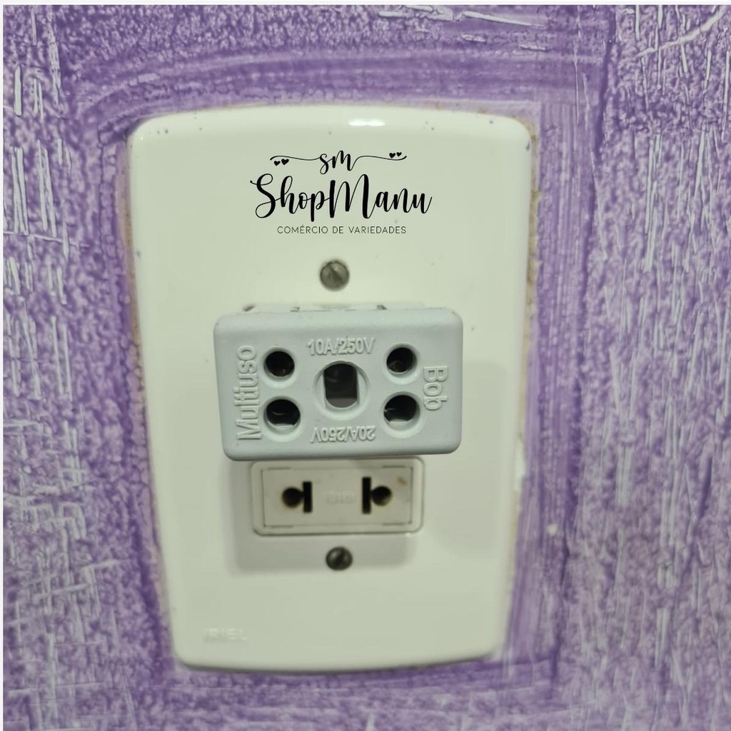 Kit 5 Adaptador T Beijamin P/ Microondas Secador 20a bob esponja — imagem 2 de 2