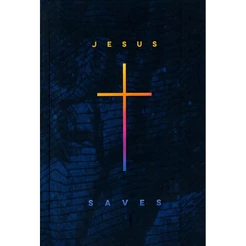 Bíblia Jesus Saves | NAA | Capa Dura Azul