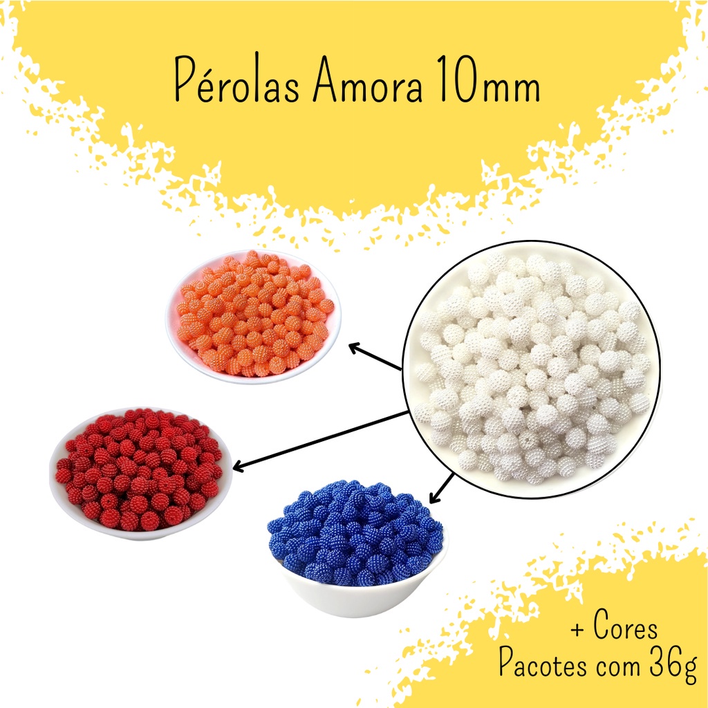 Perolas Craquelada ABS 10mm Para Pulseiras