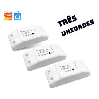 3 Unidades Interruptor Inteligente Wi-fi Automação Alexa Google