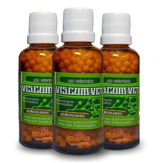 Kit 3 Frascos de Viscum vet para tratar cães e gatos em Oferta na Shopee