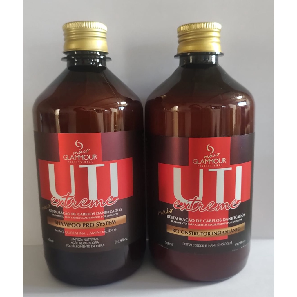 Kit UTI Extreme Restauração de Cabelos Danificados -Shampoo e Reconstrutor