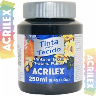 Tinta Para Tecido Fosca - Preto - 520 - Acrilex - 250 Ml