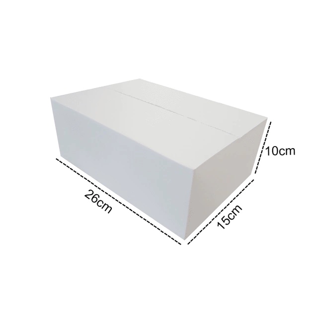 25 Caixas de Papelão 26x15x10 Branco Para Envios Cosméticos Roupas Lingerie Sexshop