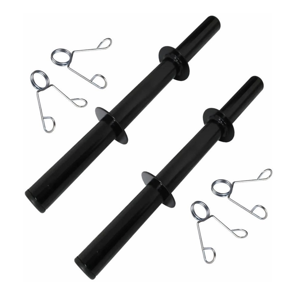 Par De Barras Oca 40cm Halteres Presilhas Musculação