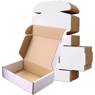 50 Caixas de Papelão Branca 20x16x7 cm Montável Para Sedex Pac em Oferta na Shopee