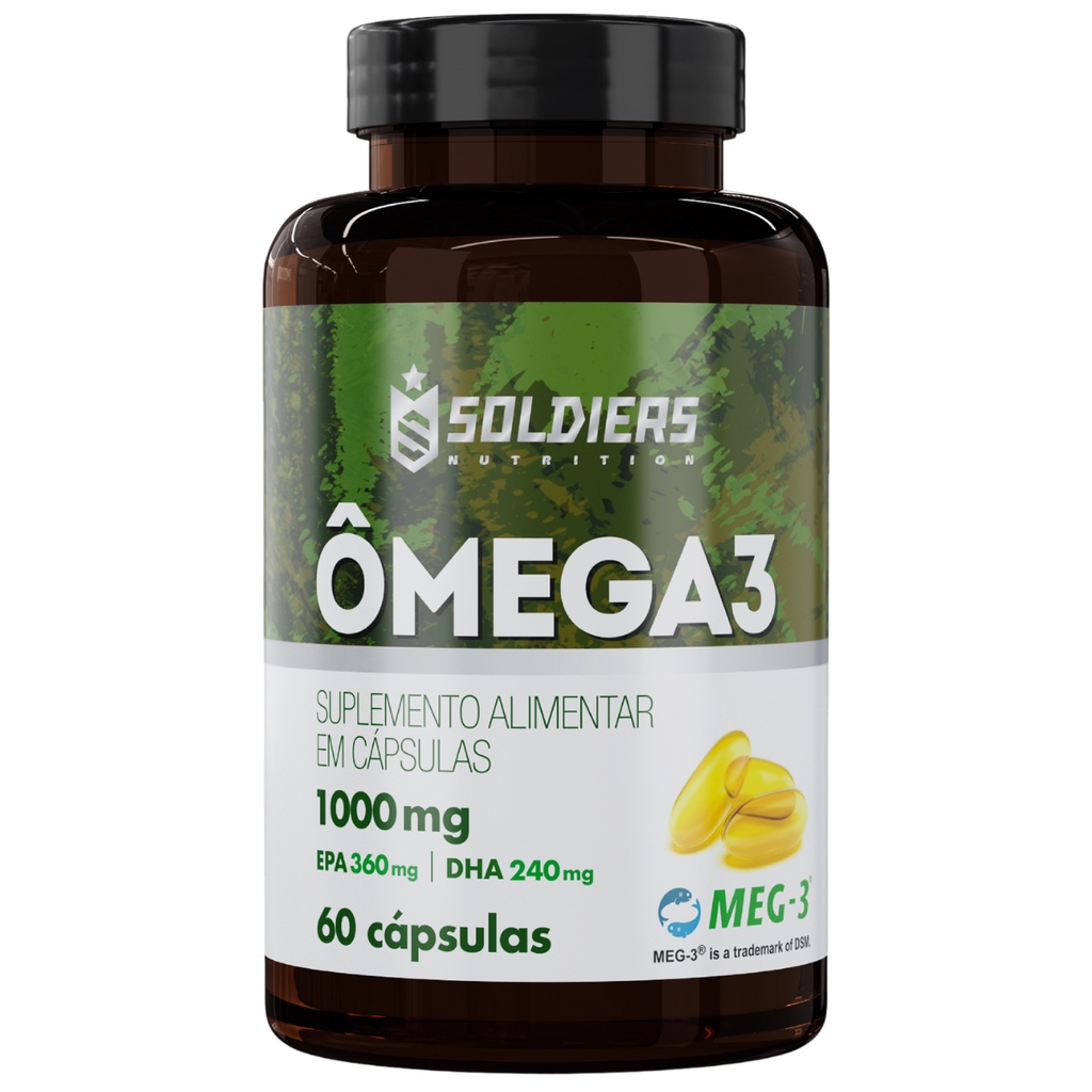 Ômega 3 - 60 Caps - 1000mg (MEG 3) - Soldiers Nutrition