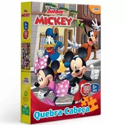 Quebra Cabeça Disney's Truma do Mickey Mouse 100 Peças - Toyster 8001