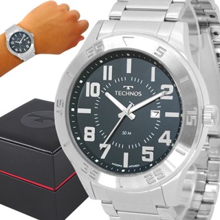Relógio Technos Masculino Prata Prova d