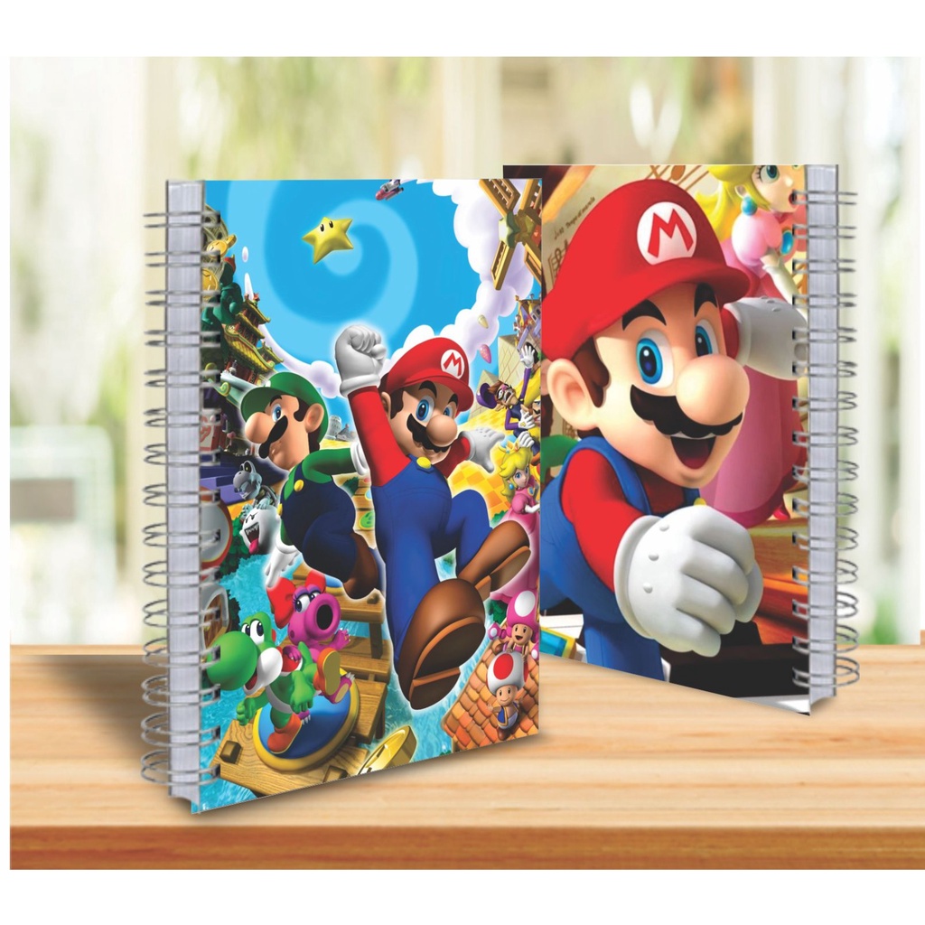 Agenda Escolar Infantil Colorida Super Mario (NÃO Personalizamos com o nome) em Oferta na Shopee