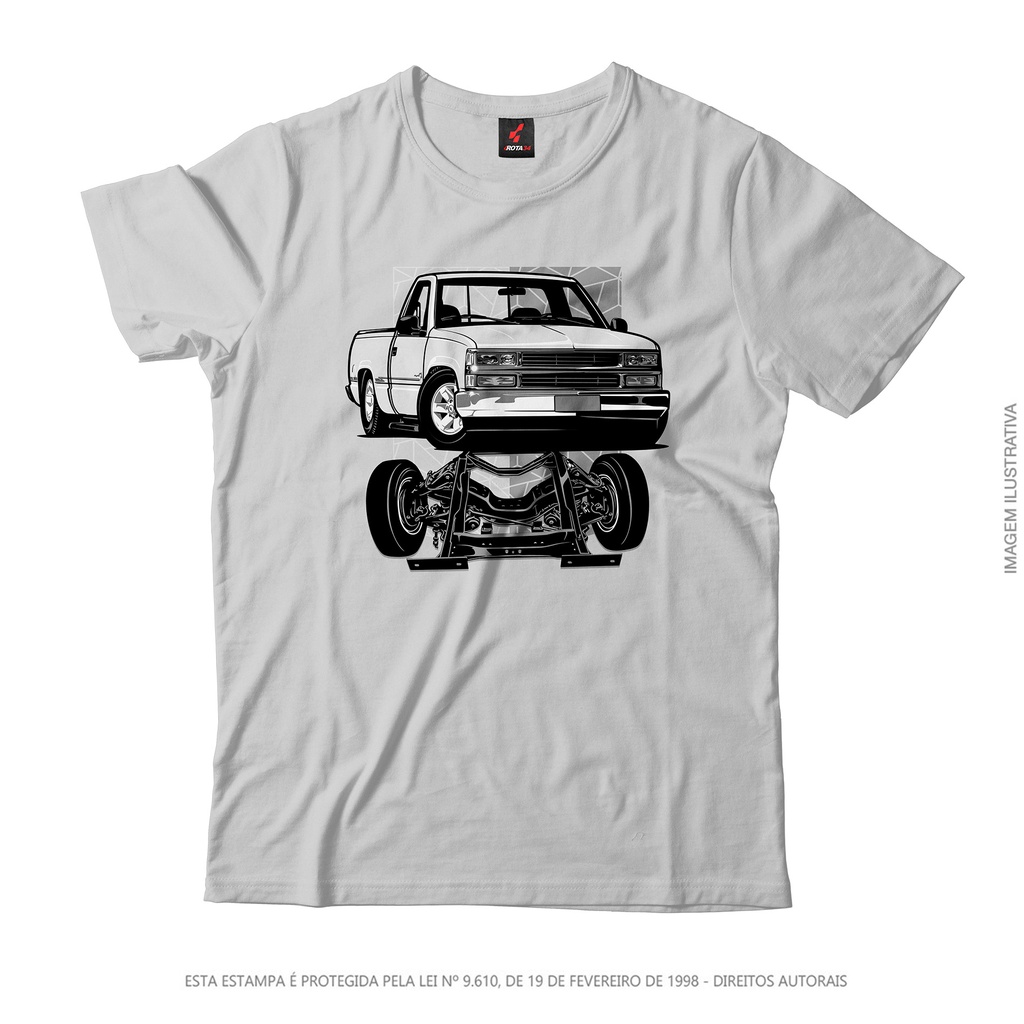 Casmiseta Rota 34 Silver Truck Chassi Branco