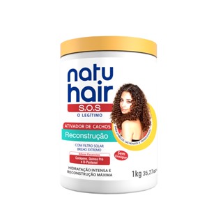 Ativador de Cachos Creme Reconstrução SOS NatuHair 1kg