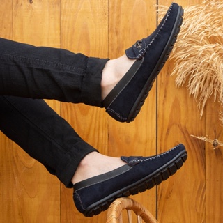 Mocassim Masculino Camurça Casual Confortável Antiderrapante em Oferta na Shopee