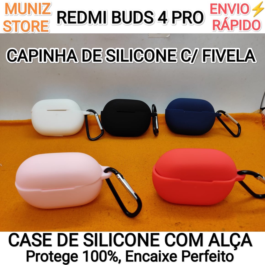 Case Redmi Buds 4 Pro Capinha Silicone Com Fivela Capa Colorida