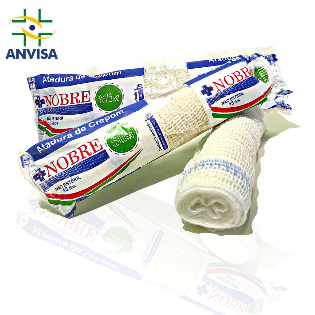 Atadura de crepom 13 fios - 15cm/12cm x 1,8m - 12 rolos ou 48 rolos em Oferta na Shopee